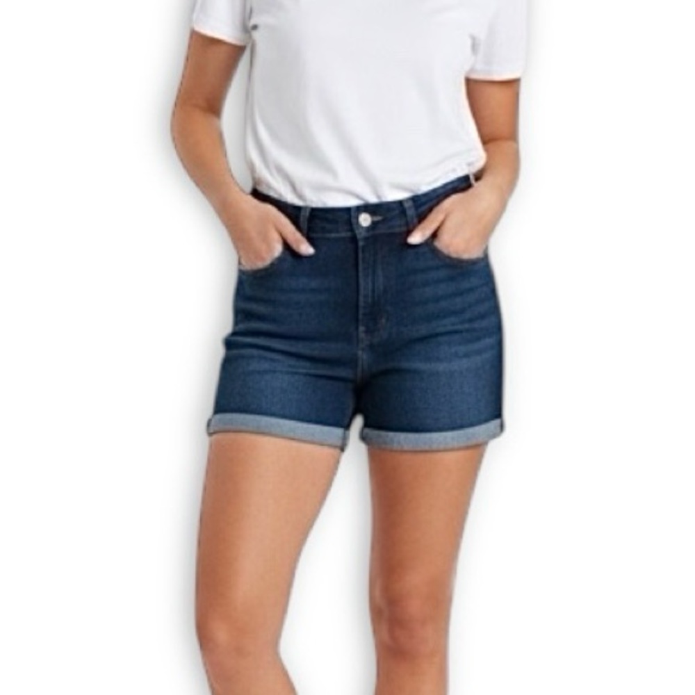 Kensie High Waisted Jean Shorts